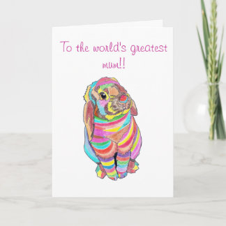 Rainbowbunny mors dagkort kort