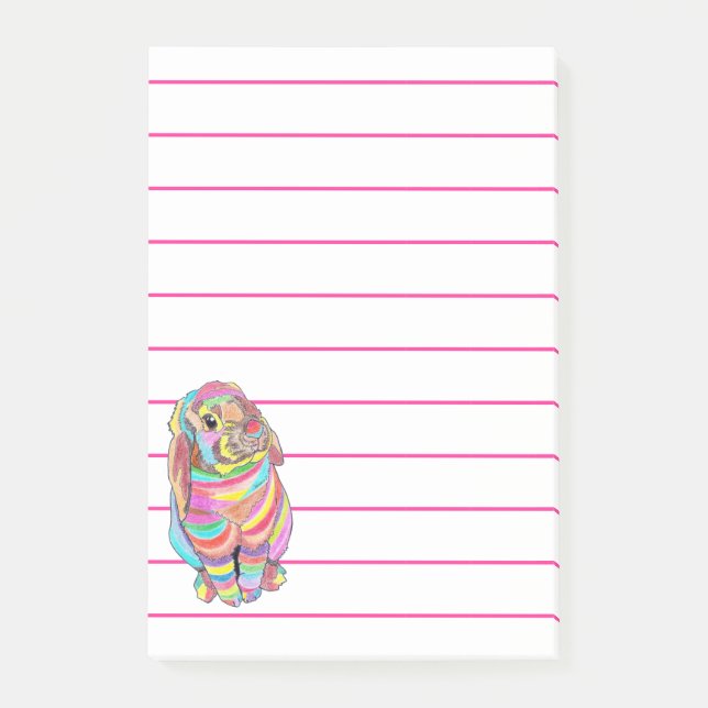 Rainbowbunny som Posta-det noterar Post-it Block (Framsida)