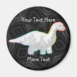 Rainbowed vitDino magnet