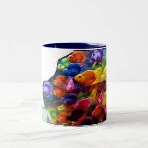 rainbowfishmugg Två-Tonad mugg