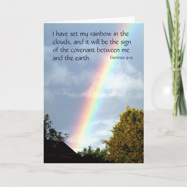 Rainbowlöfte - Genesis 9 v 13 | Kort (Framsida)