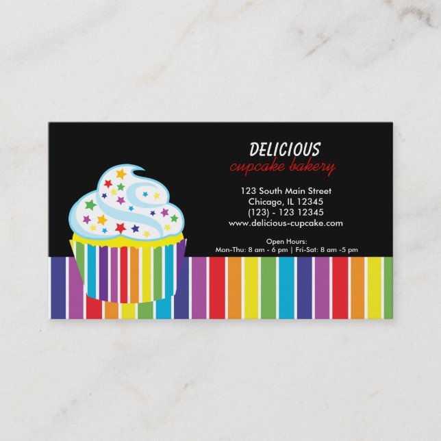 Rainbows Bakery Visitkort (Framsida)