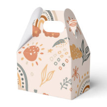 Rainbows Clouds Sol Mönster, Earth Tones