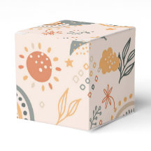 Rainbows Clouds Sol Mönster, Earth Tones