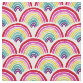 RAINBOWS FOREVER Colorful LGBTQ Pride Scallop Tyg