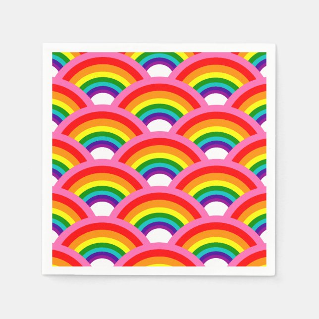 Rainbows Forever Mönster Pappersservett (Framsidan)