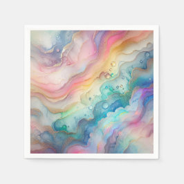 Rainbows och Bubbles Pappra & Party Napkins Pappersservett