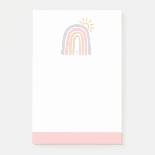 Rainbows och Sunshine Post-it Block (Framsida)