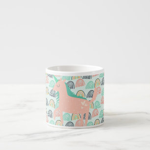 Rainbows och Unicorns Espressomugg