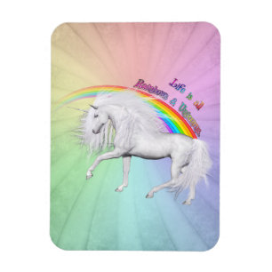 Rainbows och Unicorns Magnet