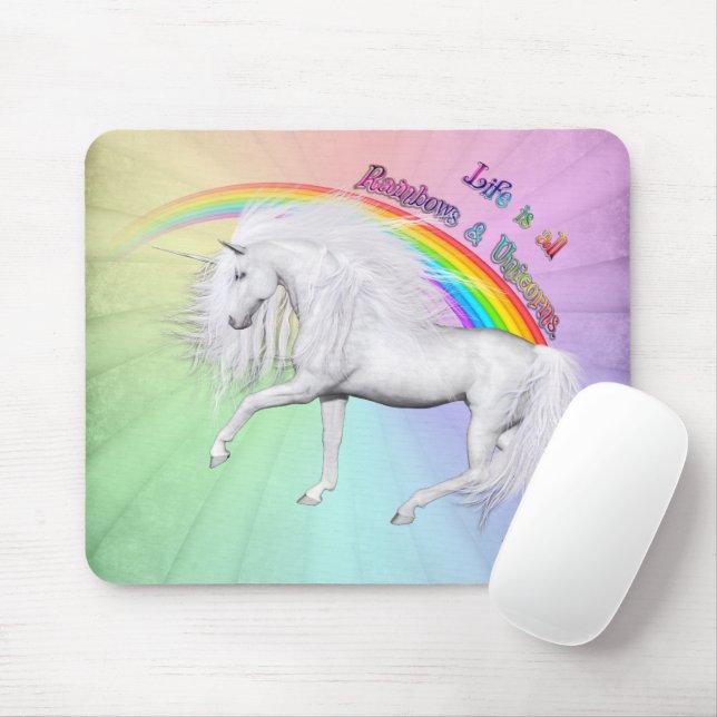 Rainbows och Unicorns Musmatta (Med mus)