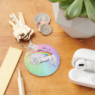 Rainbows och Unicorns Nyckelring