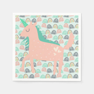 Rainbows och Unicorns Pappersservett
