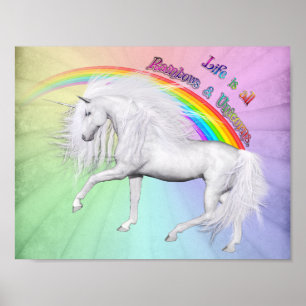 Rainbows och Unicorns Poster