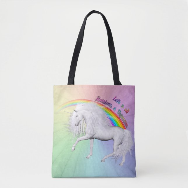 Rainbows och Unicorns Tygkasse (Framsida)