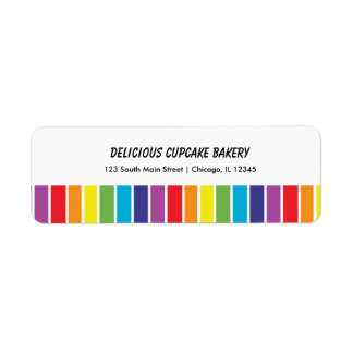 Rainbows Returadress Etikett