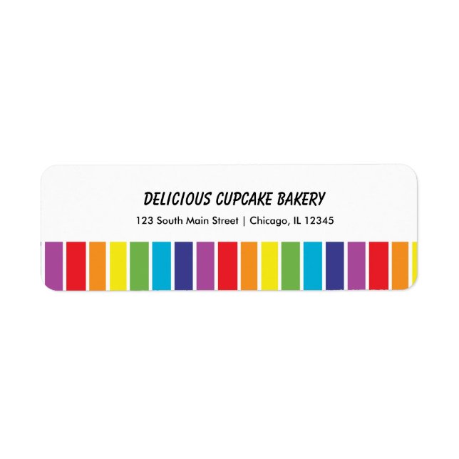 Rainbows Returadress Etikett (Framsidan)