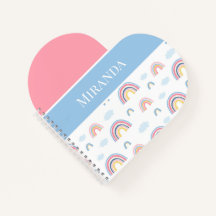 Rainbows Rosa Blue Personlig Typography