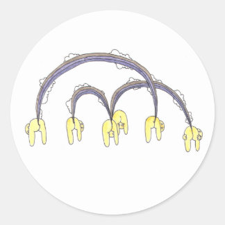 Rainbows Runt Klistermärke