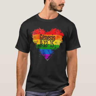 Rainbows som utfästelse från Gud Gen 913-15 T-Shir T Shirt