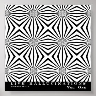 RainbowSanning Live Hallucinations Optical Illusio Poster