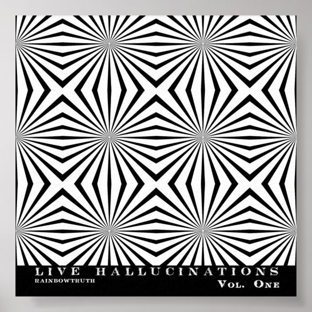 RainbowSanning Live Hallucinations Optical Illusio Poster (Framsidan)