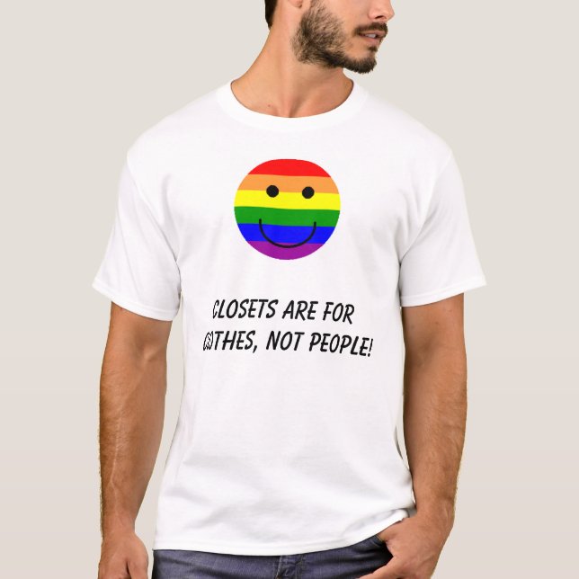 rainbowsmileyen garderober är för kläder, inte tee (Framsida)