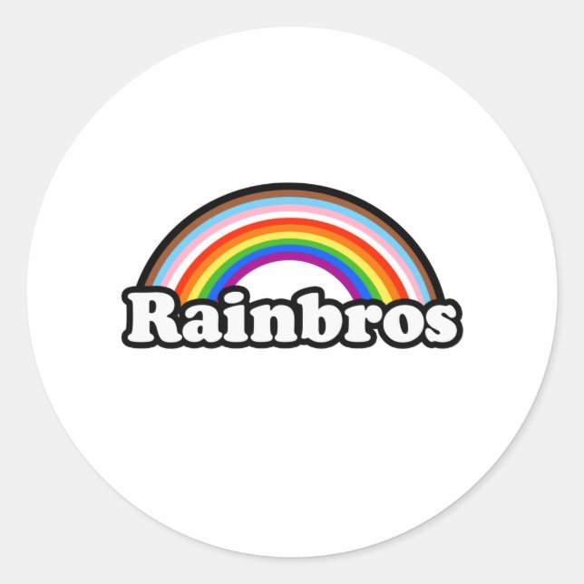 Rainbros Runt Klistermärke (Framsida)