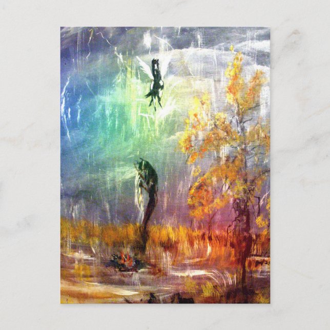 "Raindancer"-Lodrät vykort (Framsida)