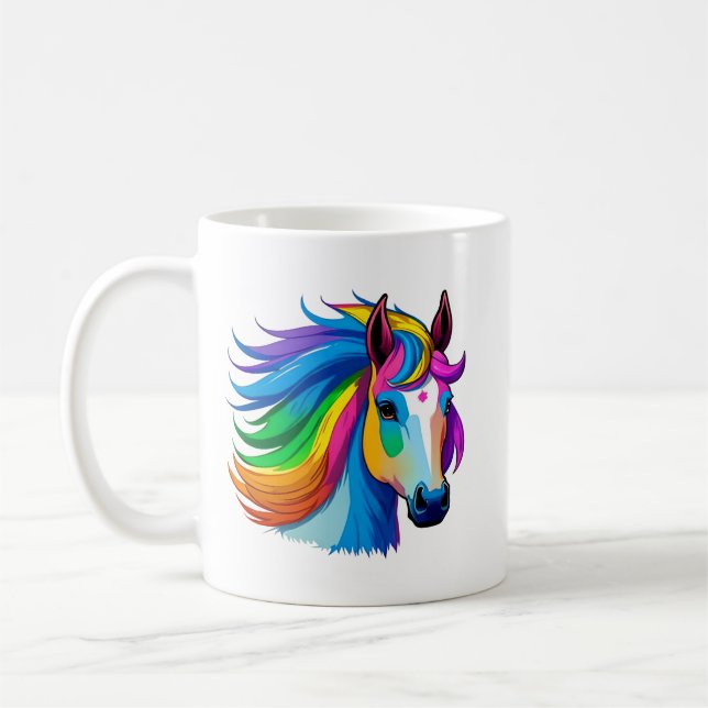 Raindbow Horse Kaffemugg (Vänster)