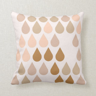 Raindrop rosa boho proppsrocka neutralt deka kudde