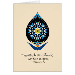 Raindrop/Teardrop Hälsningskort