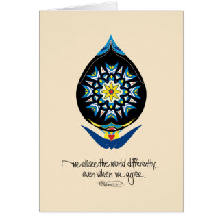 Raindrop/Teardrop Hälsningskort