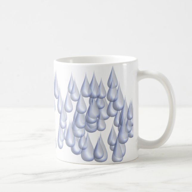 Raindrops (3D) Kaffemugg (Höger)