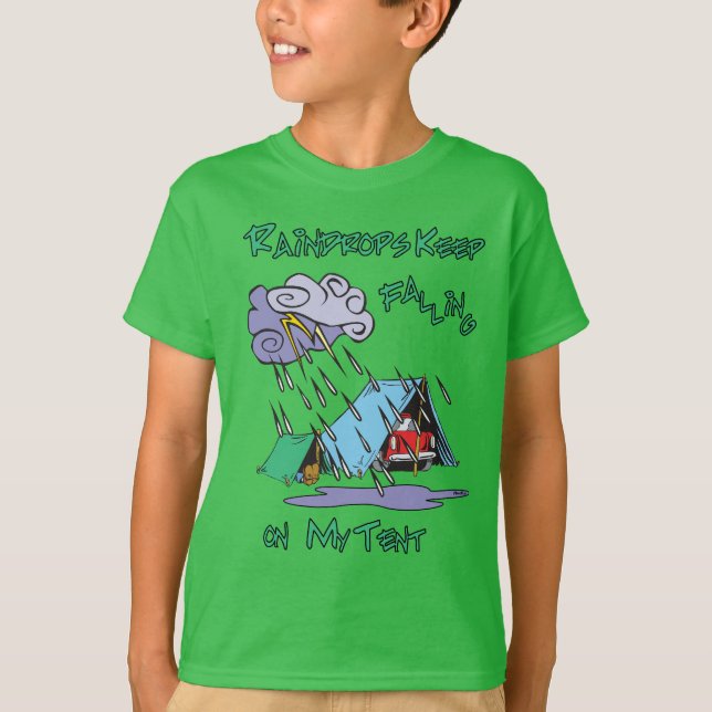 Raindrops Camping Tee (Framsida)