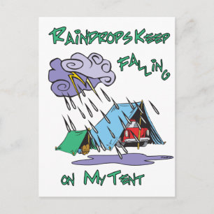 Raindrops Camping Vykort