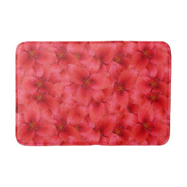 Raindrops för liljar för blommafoto röda badrumsmatta