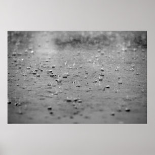 Raindrops i en storm poster