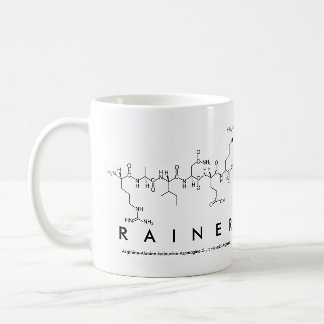 Rainer peptide namn mugg (Vänster)