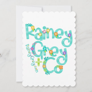 RAINEY GRÅTT + CO [logotyp 6] Inbjudningar