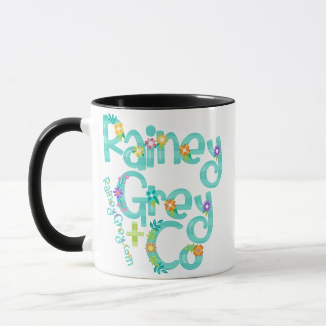 RAINEY GRÅTT + CO [logotyp 6] Mugg (Vänster)