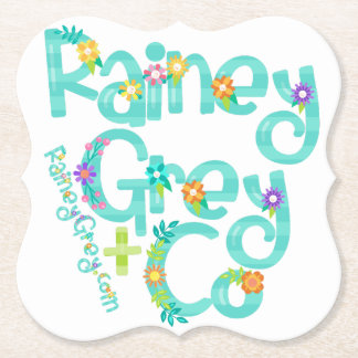 RAINEY GRÅTT + CO [logotyp 6] Underlägg Papper
