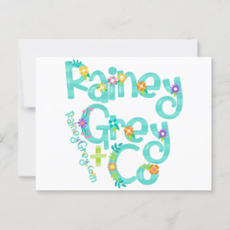 RAINEY GRÅTT + CO [logotyp 6] Vykort