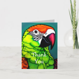 Rainforest Beauty: Exotic Vild Parrot Tack Kort