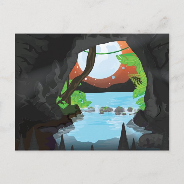 Rainforest Cave Vykort (Framsida)