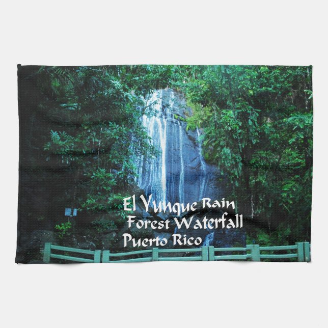 Rainforest för El Yunique Kökshandduk (Horisontell)