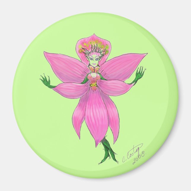 Rainforest Orchid Fairy Magnet (Framsidan)