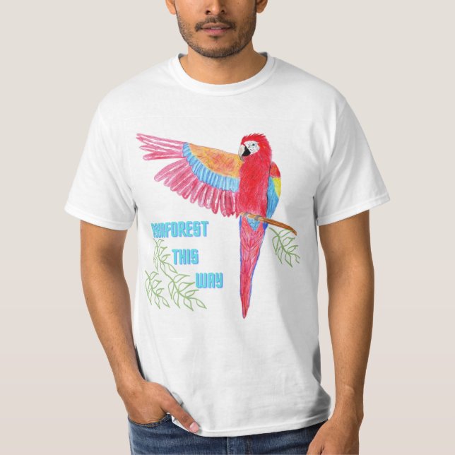 Rainforest på det här sättet T-Shirt (Framsida)