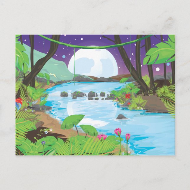Rainforest River Vykort (Framsida)