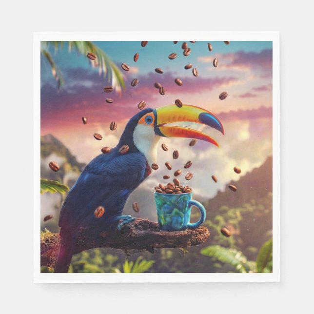 RAINFOREST TOUCAN PAPPERSSERVETT (Framsidan)